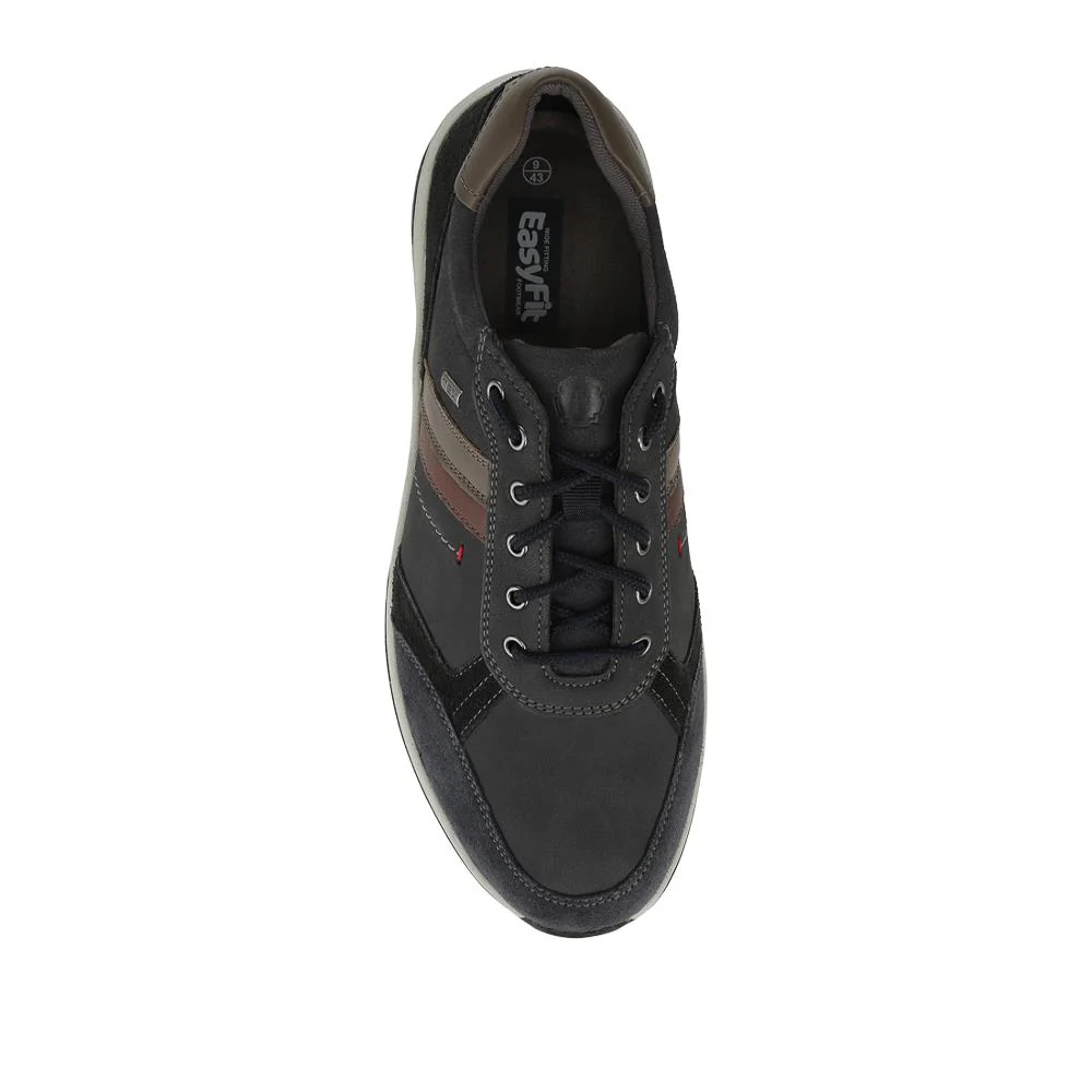 EasyFit Extra Wide Water Resistant Lace Up Shoes - ANTONY / 328 194 - Navy - Image 4