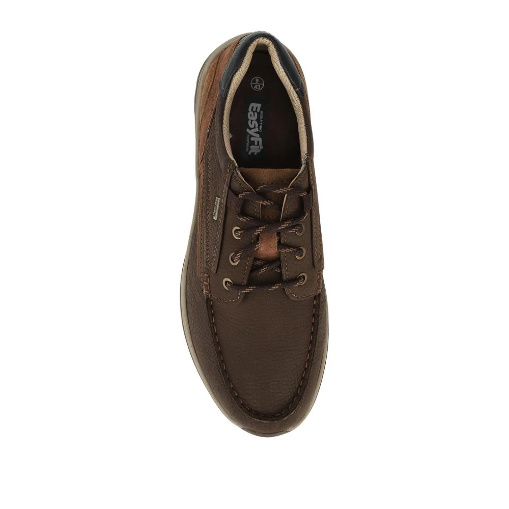 EasyFit Extra Wide Water Resistant Lace Up Shoes - MARTIN / 328 223 - Brown - Image 4