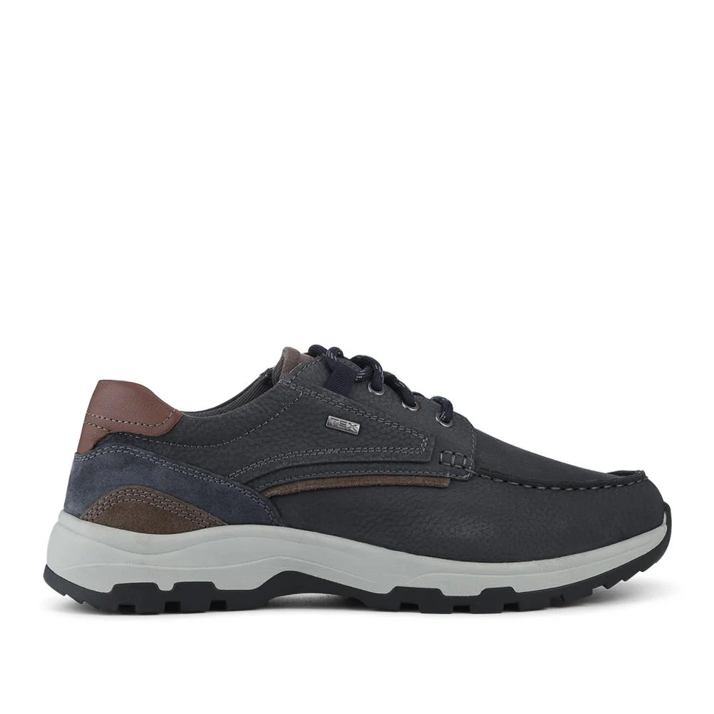 EasyFit Extra Wide Water Resistant Lace Up Shoes - MARTIN / 328 223 - Navy - Image 2