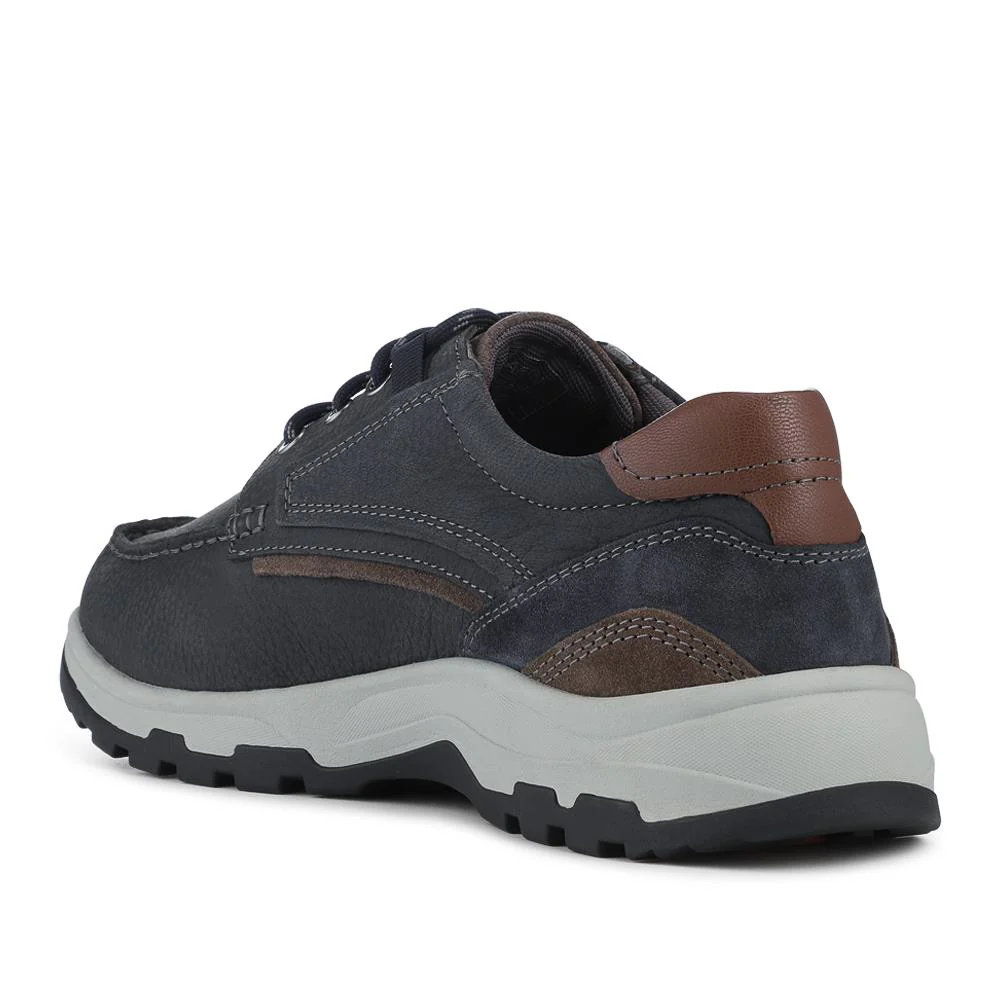 EasyFit Extra Wide Water Resistant Lace Up Shoes - MARTIN / 328 223 - Navy - Image 3