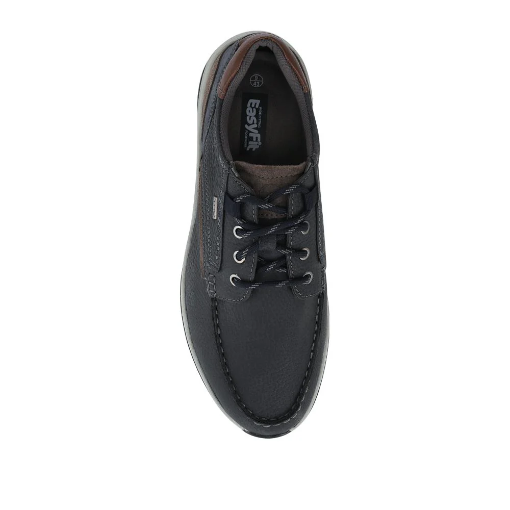 EasyFit Extra Wide Water Resistant Lace Up Shoes - MARTIN / 328 223 - Navy - Image 4