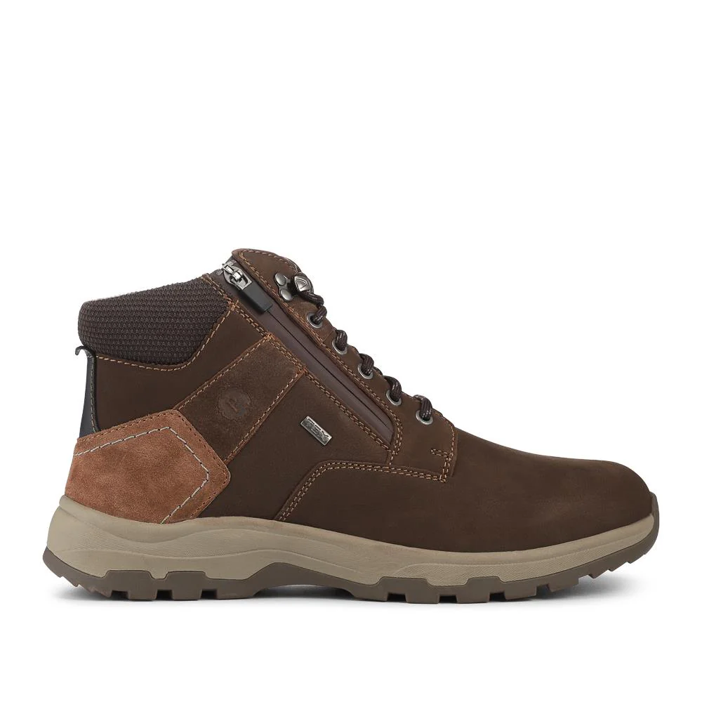 EasyFit Extra Wide Zip & Lace Walking Boots - DEXY / 328 222 - Brown - Image 2