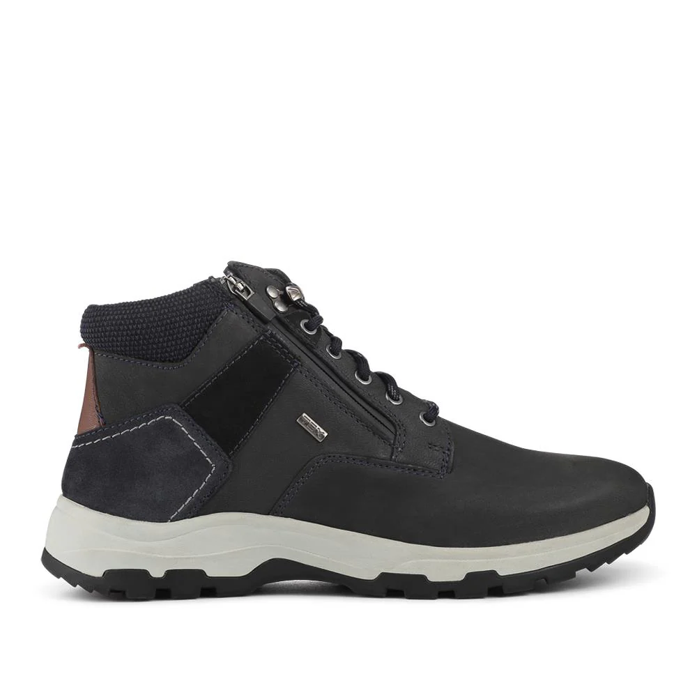 EasyFit Extra Wide Zip & Lace Walking Boots - DEXY / 328 222 - Navy - Image 2