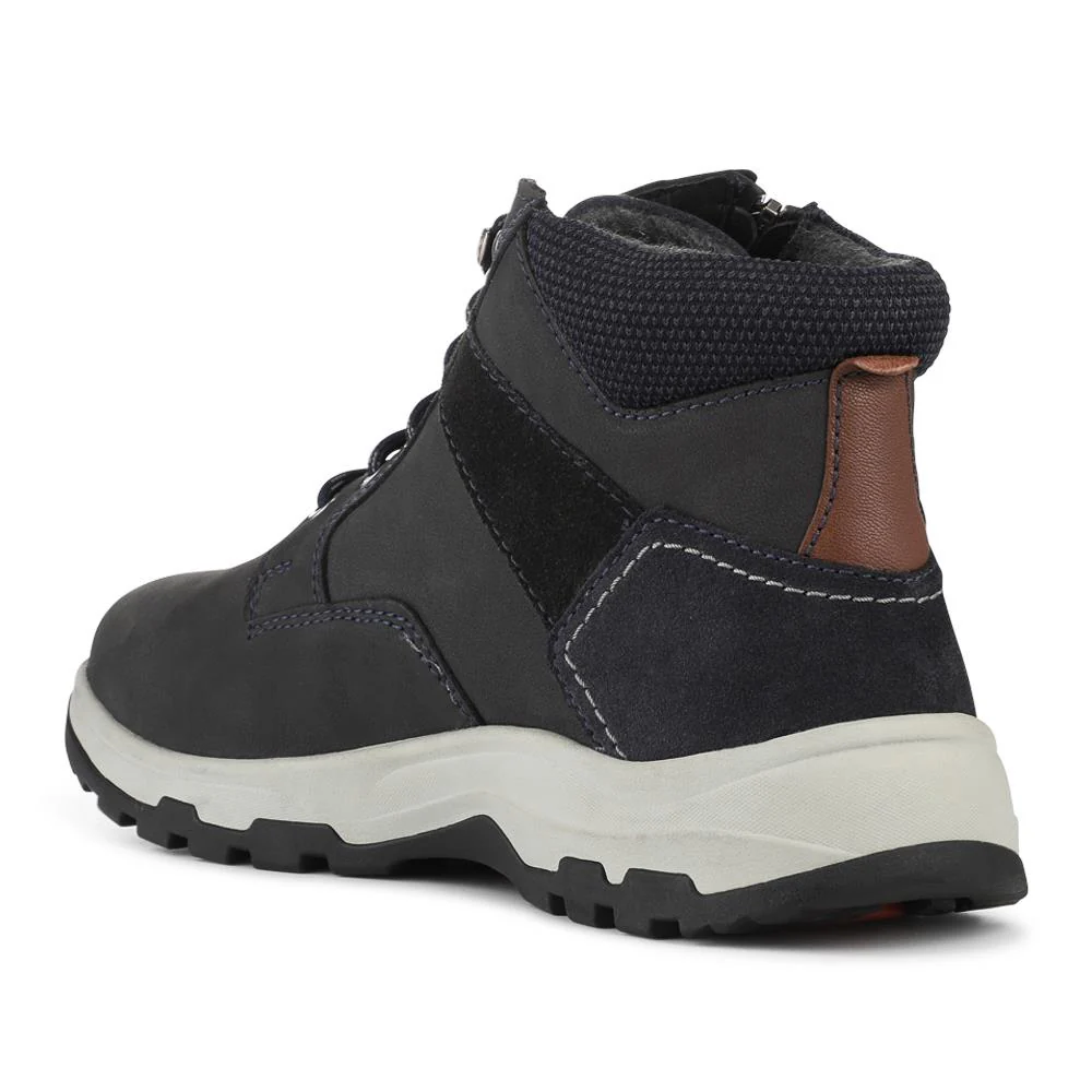 EasyFit Extra Wide Zip & Lace Walking Boots - DEXY / 328 222 - Navy - Image 3