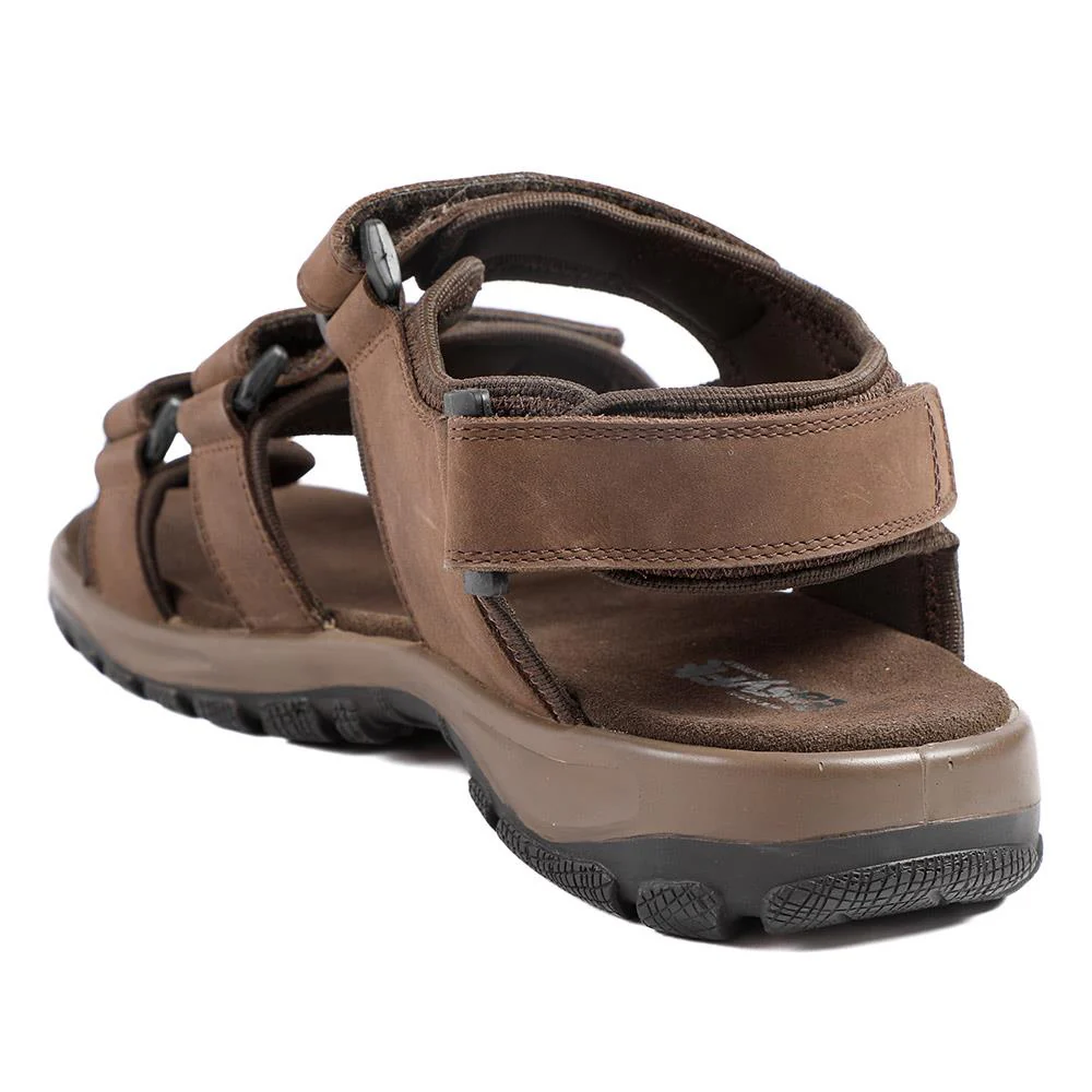 EasyFit Julius Extra Wide Leather Sandals - JULIUS / 329 048 - Dark Brown - Image 4
