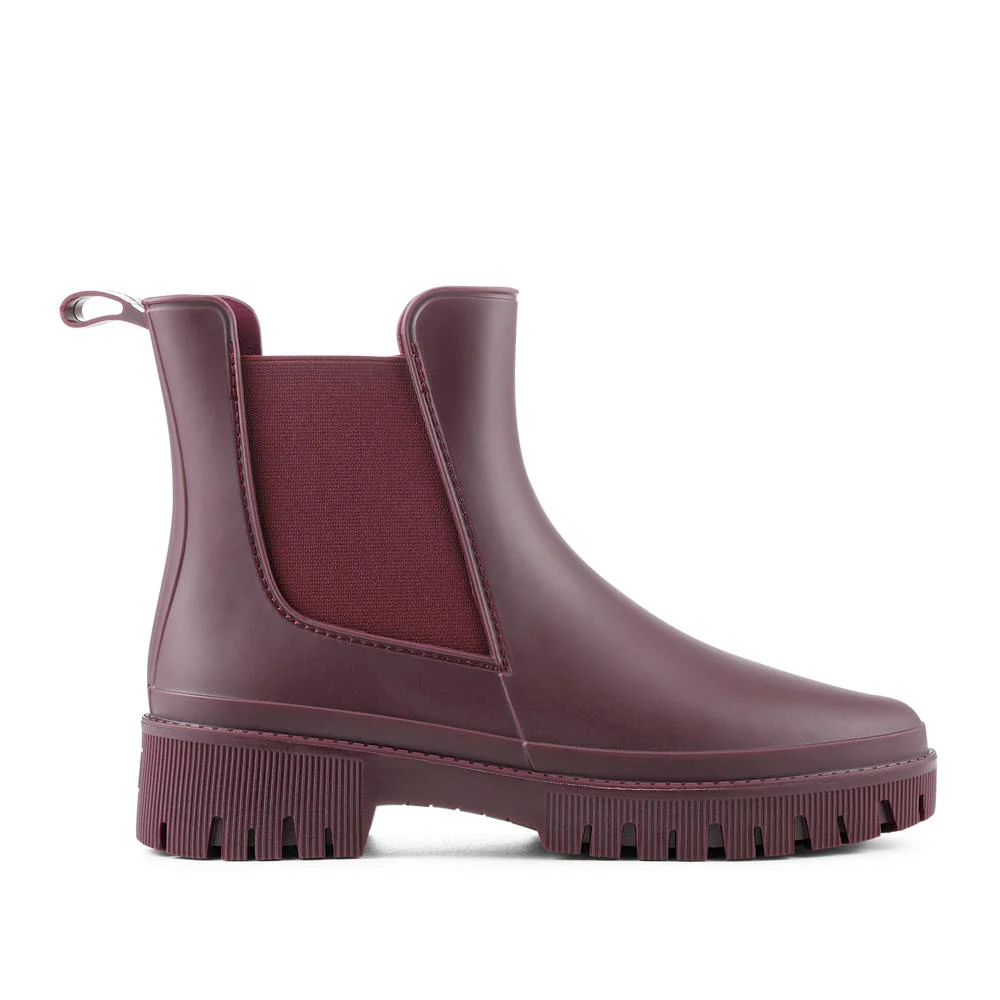 Elastic Fit Wellington Boots - ZHE42000 / 328 493 - Burgundy - Image 2