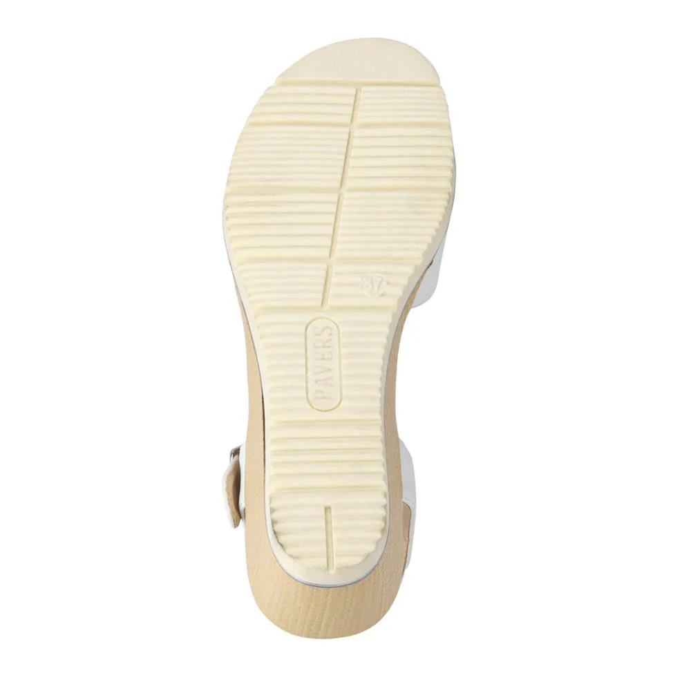 Elasticated Casual Sandals - WBINS41038 / 327 221 - White - Image 6