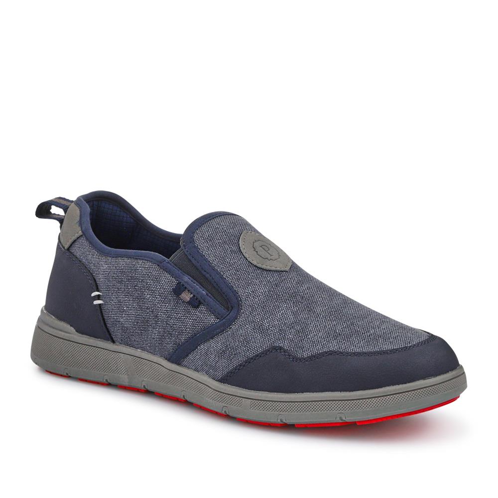 Elasticated Fabric Slip-Ons - GANG41006 / 327 573 - Navy Multi