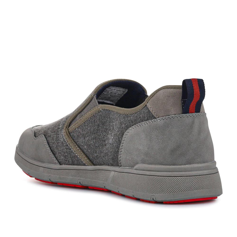 Elasticated Fabric Slip-Ons - GANG41006 / 327 573 - Grey Multi - Image 3