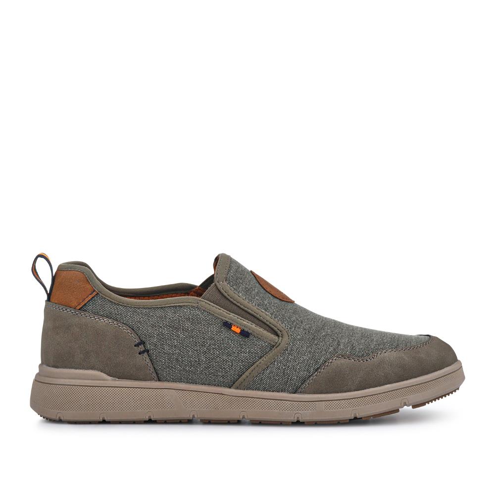 Elasticated Fabric Slip-Ons - GANG41006 / 327 573 - Khaki Multi - Image 2