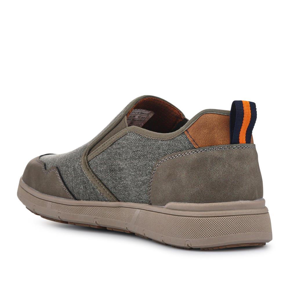 Elasticated Fabric Slip-Ons - GANG41006 / 327 573 - Khaki Multi - Image 3
