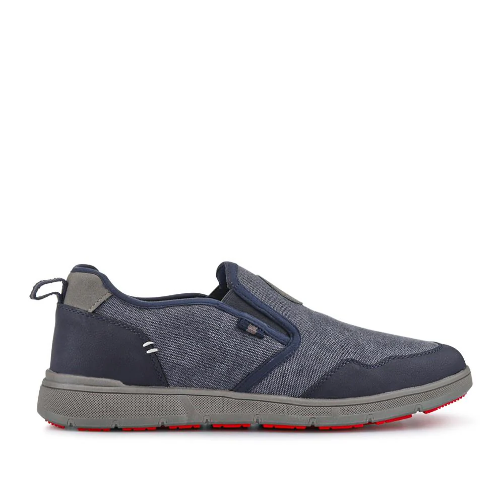 Elasticated Fabric Slip-Ons - GANG41006 / 327 573 - Navy Multi - Image 2