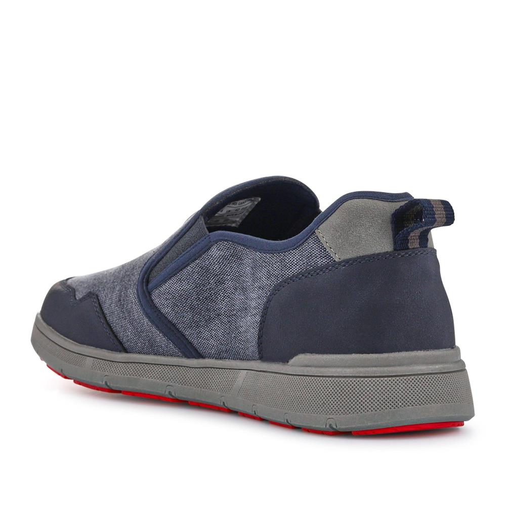 Elasticated Fabric Slip-Ons - GANG41006 / 327 573 - Navy Multi - Image 3