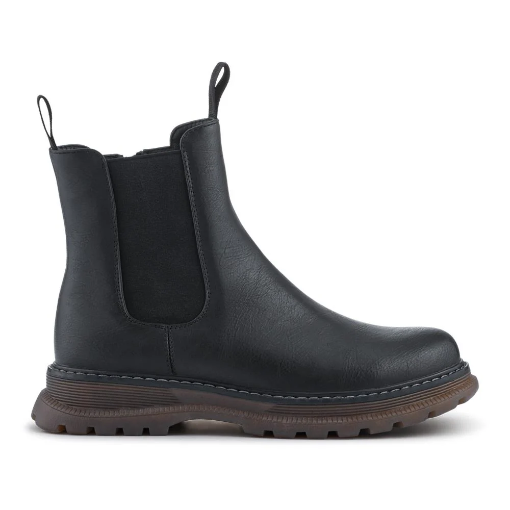 Elasticated Slip-On Boots With Inside Zip - PINYI42006 / 328 209 - Black - Image 2