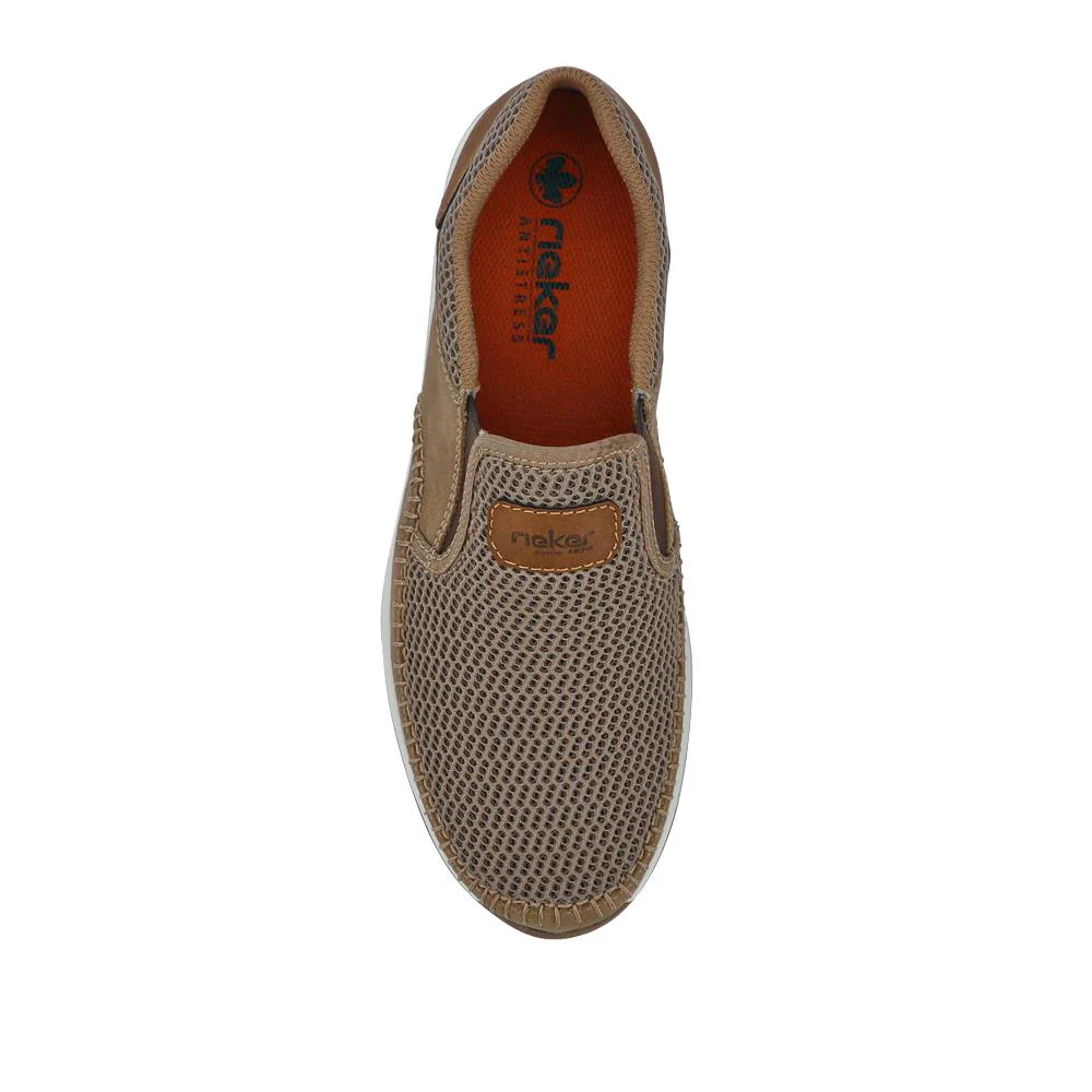Elasticated Slip-On Shoes - RKR41534 / 326 934 - Beige - Image 3