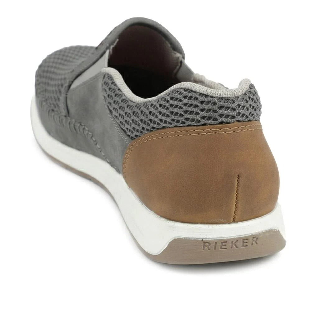 Elasticated Slip-On Shoes - RKR41534 / 326 934 - Grey - Image 3