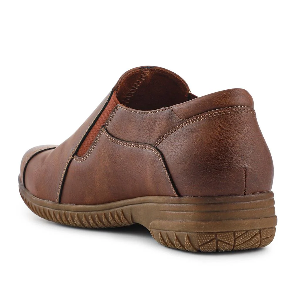 Elasticated Slip-On Shoes - WOIL42008 / 327 894 - Brown - Image 3