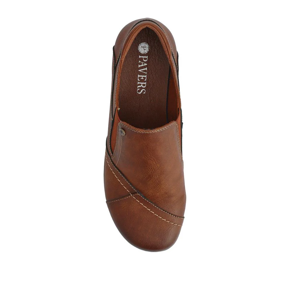 Elasticated Slip-On Shoes - WOIL42008 / 327 894 - Brown - Image 4