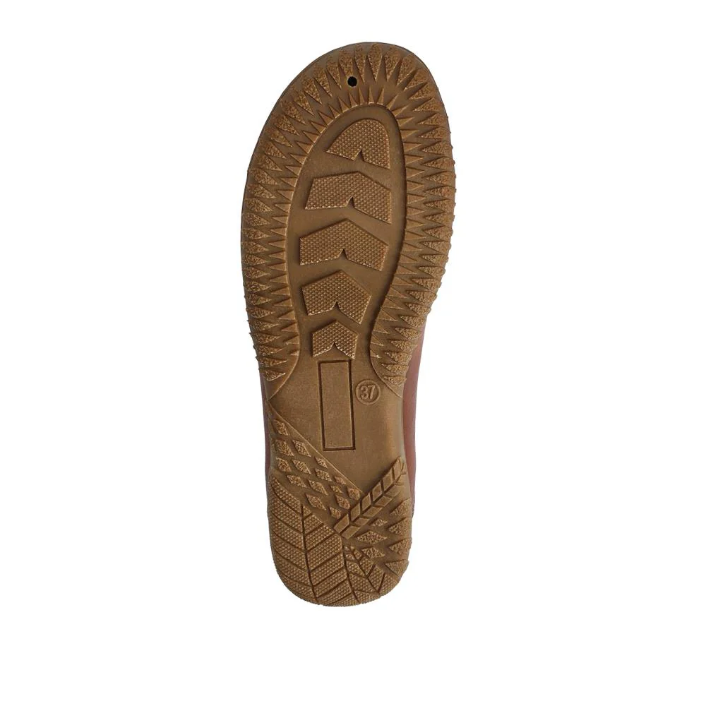Elasticated Slip-On Shoes - WOIL42008 / 327 894 - Brown - Image 5
