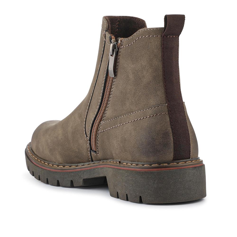 Elasticated Smart Slip On Boots - GANG42001 / 327 880 - Khaki - Image 3