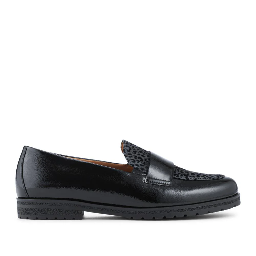 Elder Gabor Leather Loafers - GAB42527 / 328 454 - Black - Image 2