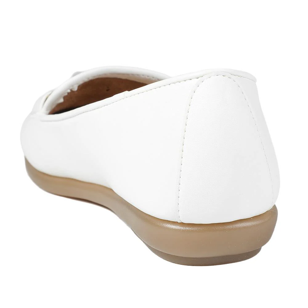 Elegant Wedge Loafers - UPSKY43001 / 329 004 - White - Image 4