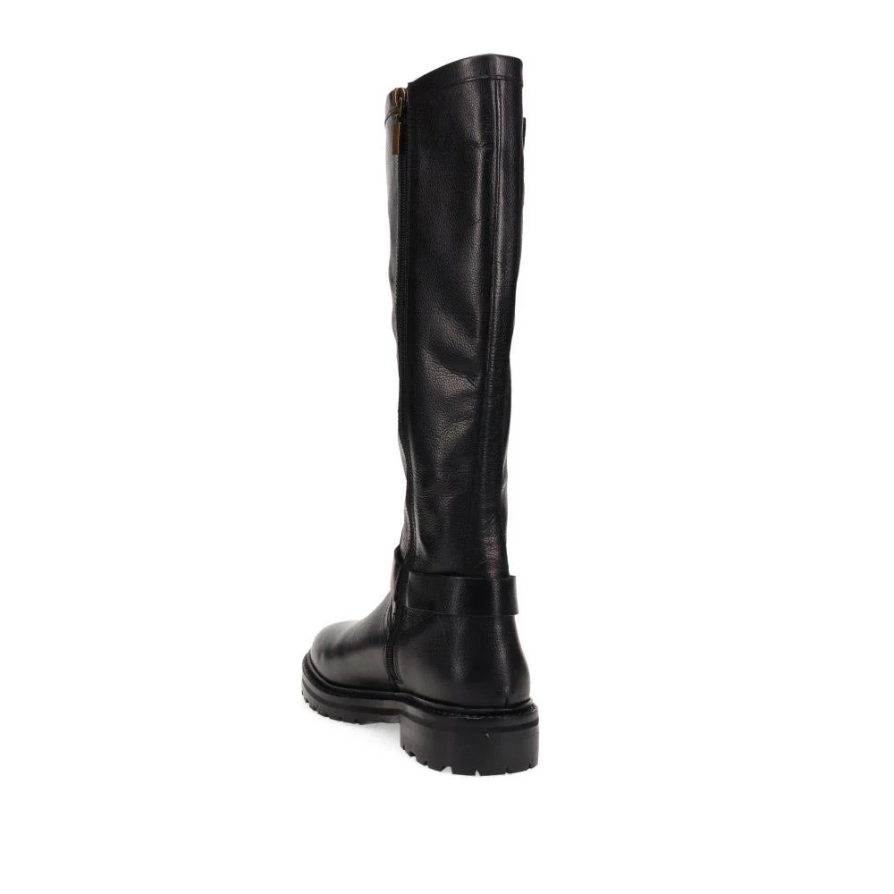 Elstree Casual Leather Long Boots - ELSTREE / 325 854 - Black - Image 3
