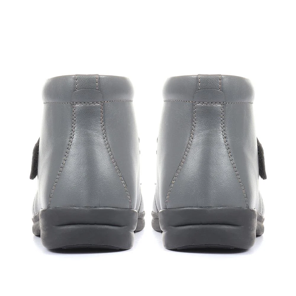 Elysa Touch Fastening Shoe - ELYSA / 321 149 - Grey - Image 3