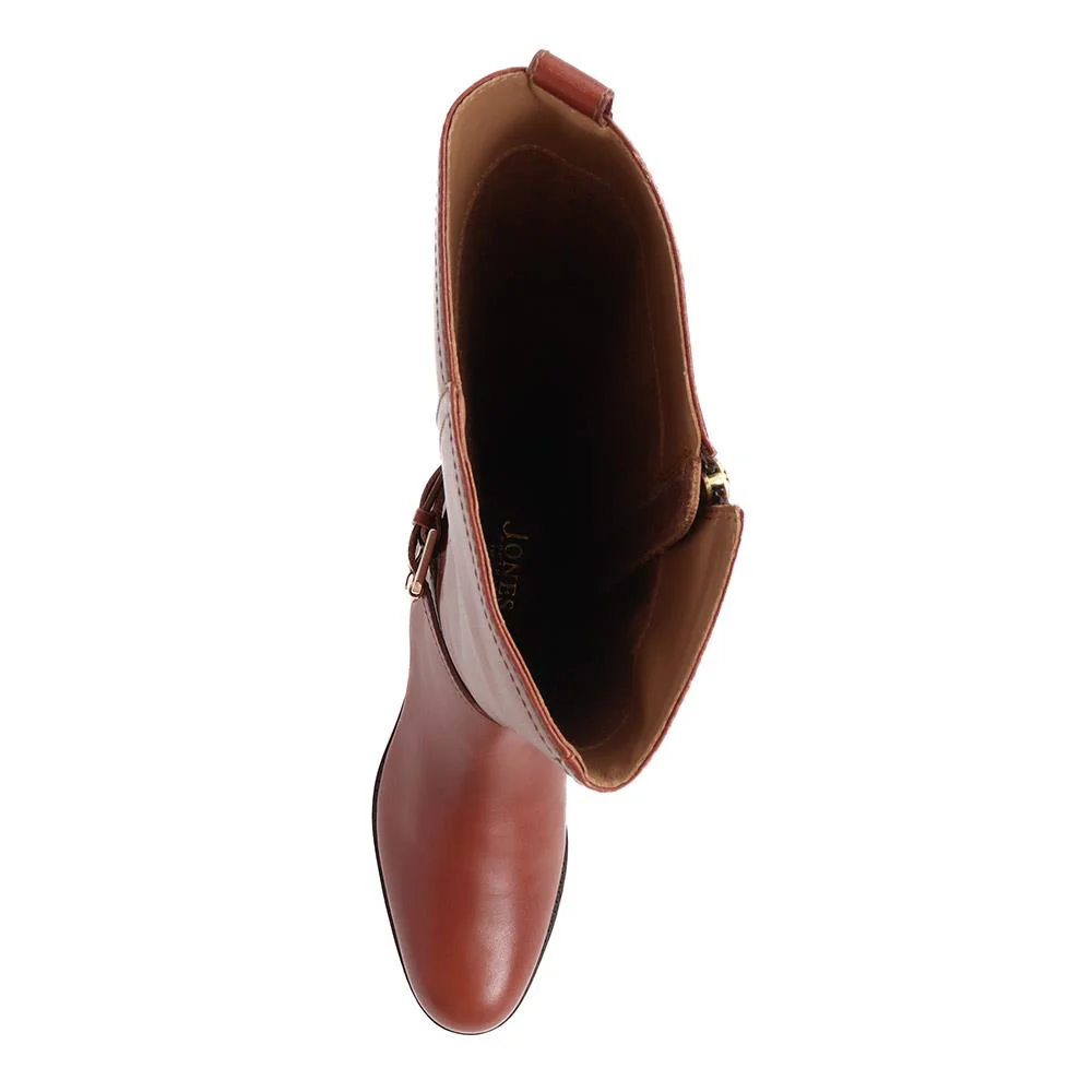 Emaline Leather Long Boots - EMALINE / 325 902 - Tan - Image 4