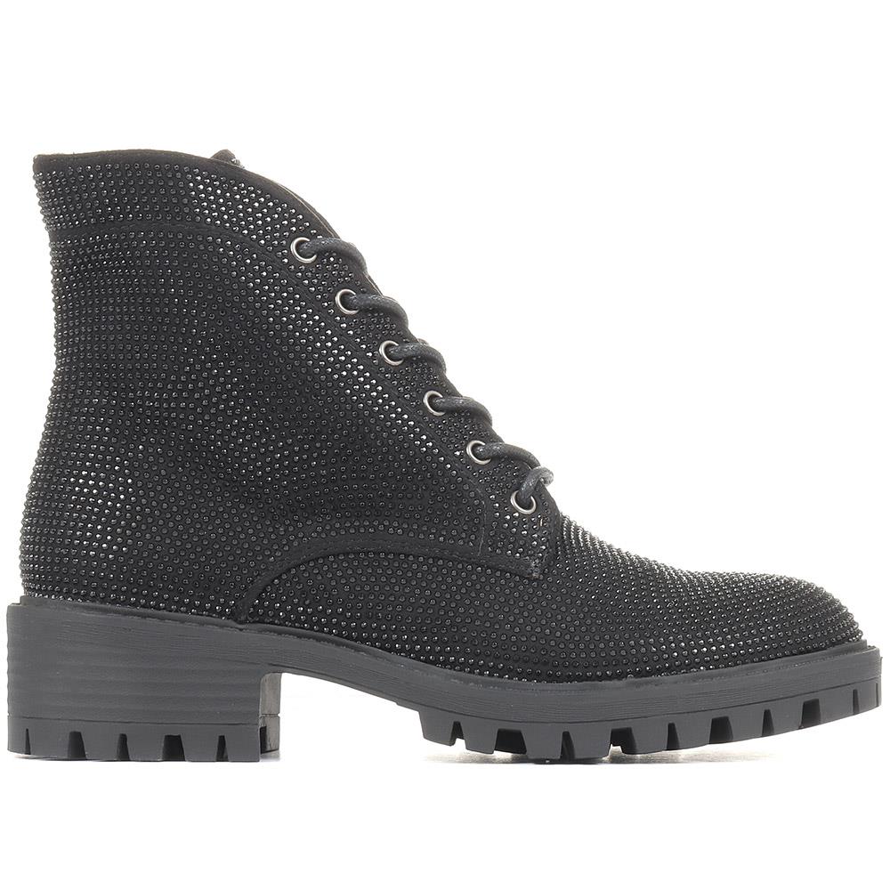 Embellished Ankle Boots - MENBU34505 / 321 108 - Black - Image 2