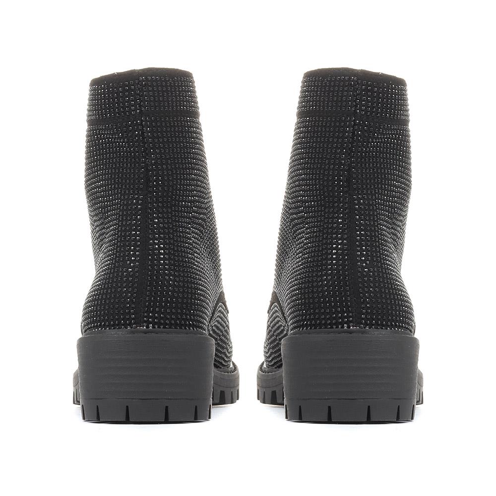 Embellished Ankle Boots - MENBU34505 / 321 108 - Black - Image 3