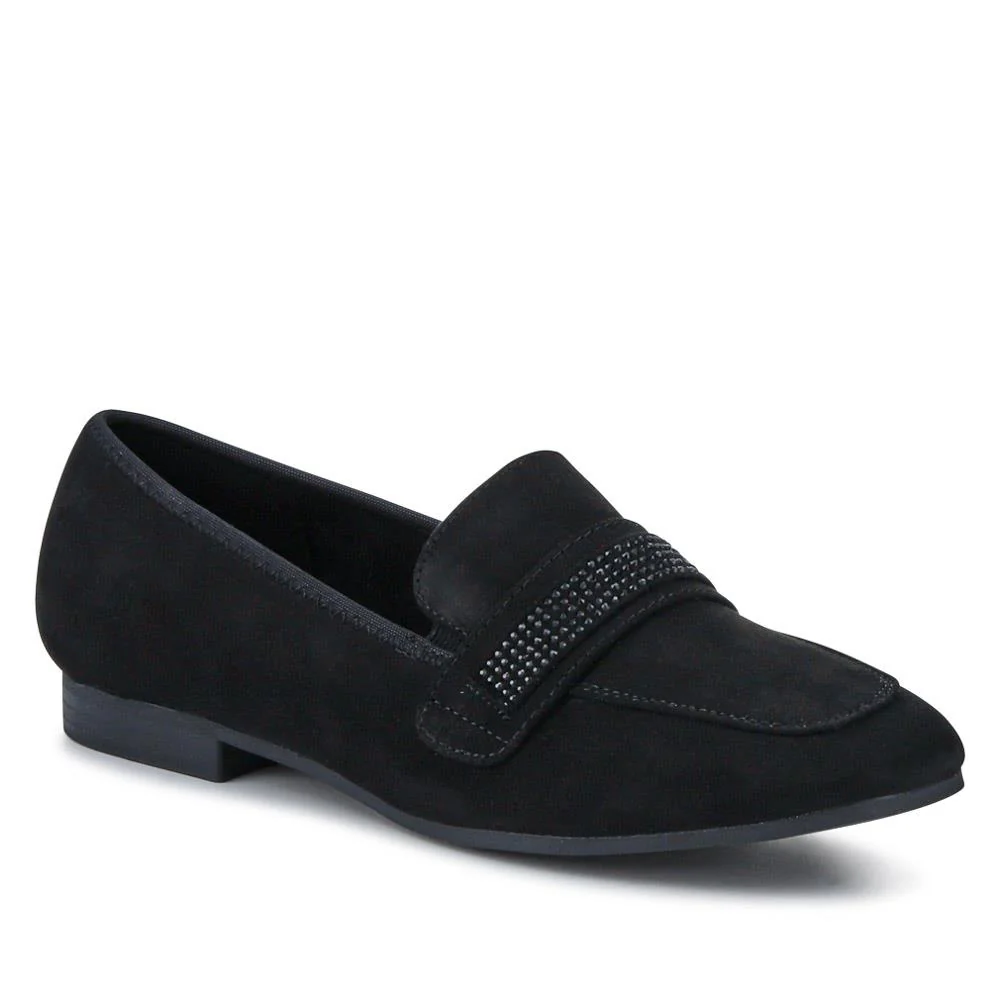 Embellished Block-Heeled Moccasins - PLAN41000 / 326 852