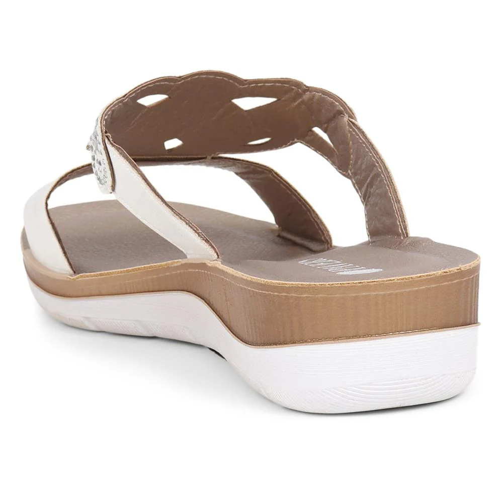 Embellished Mule Sandals - INB39043 / 325 202 - White - Image 4