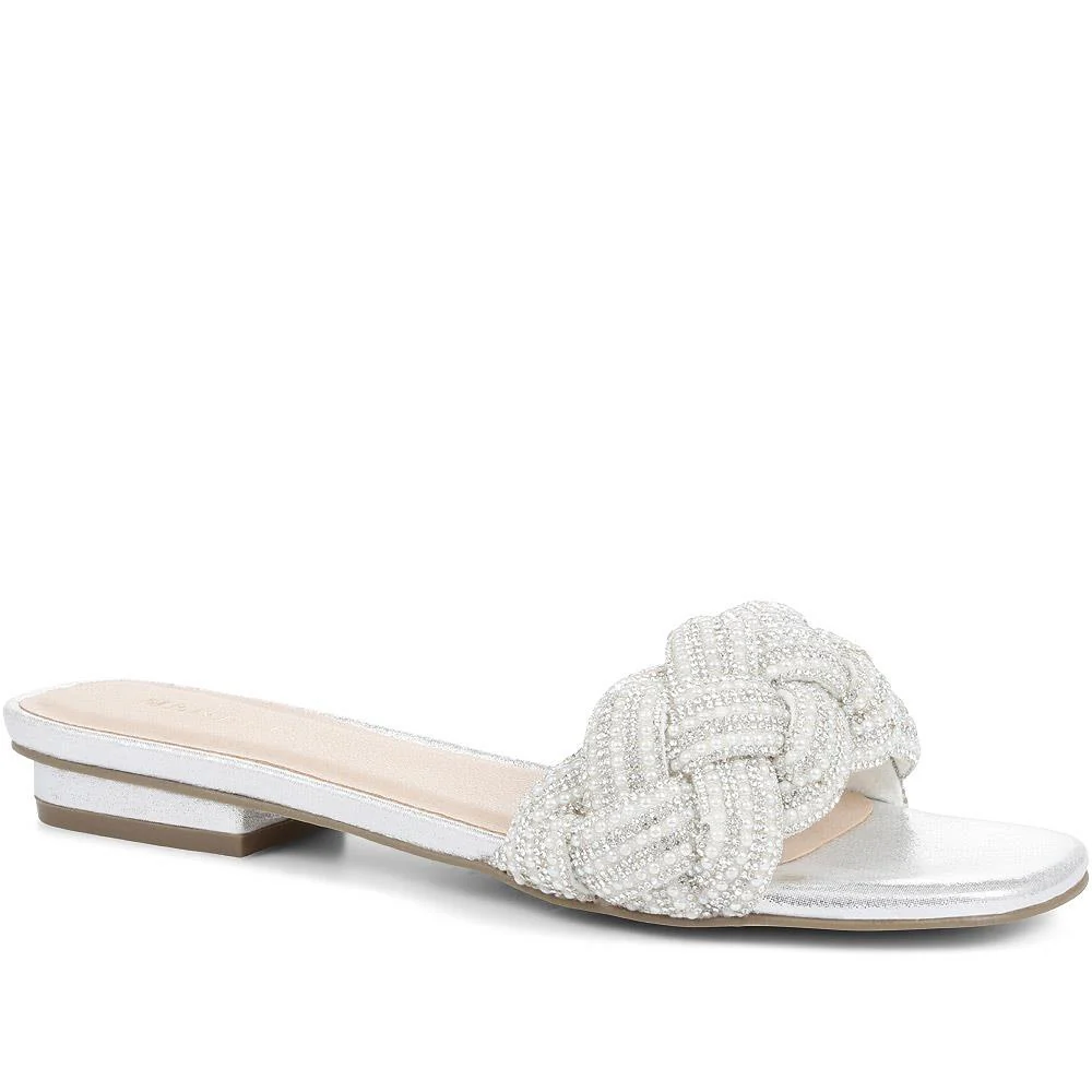 Embellished Mule Sandals - MENBU35512 / 321 871 - Image 2