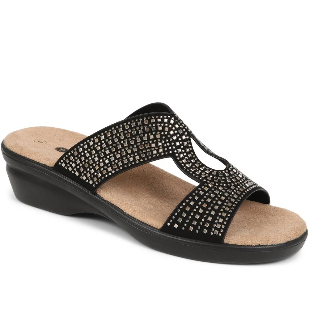Embellished Mules Sandals - POLY39023 / 325 444 - Image 2