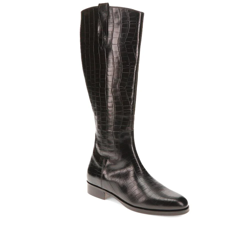 Emelia Medium Calf Fit Leather Boots  - EMELIAM / 326 210