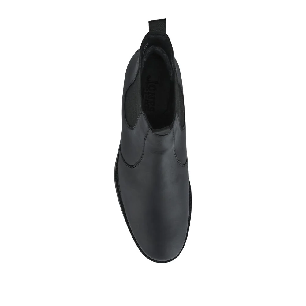 Emile Wide Fit Leather Slip-On Boots - EMILE / 327 902 - Black - Image 4