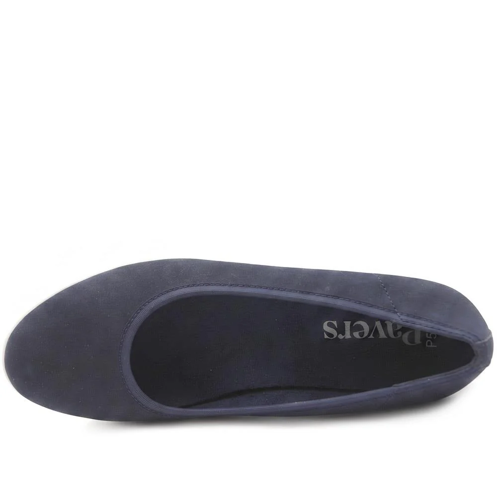 Espadrille Trim Wedge Pumps - WBINS43008 / 329 175 - Navy - Image 5