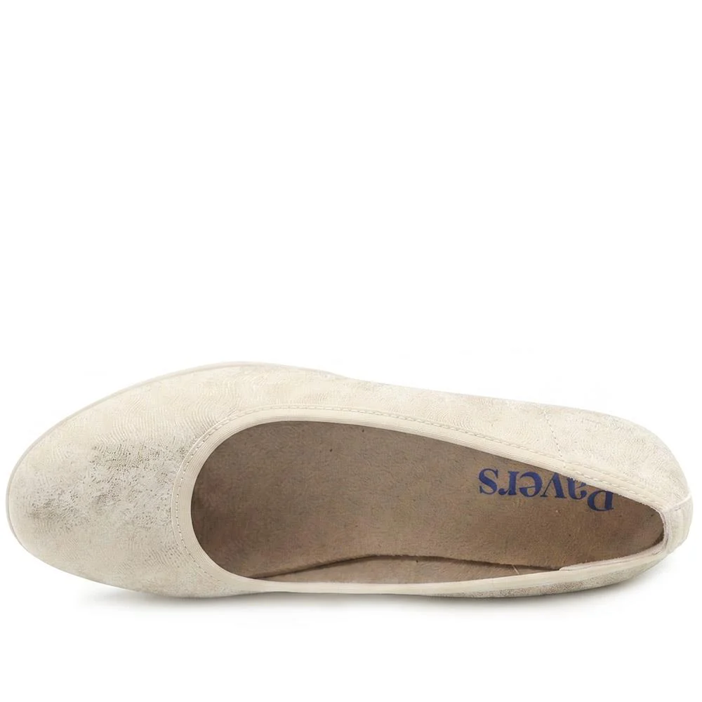 Espadrille Trim Wedge Pumps - WBINS43008 / 329 175 - Soft Gold - Image 5