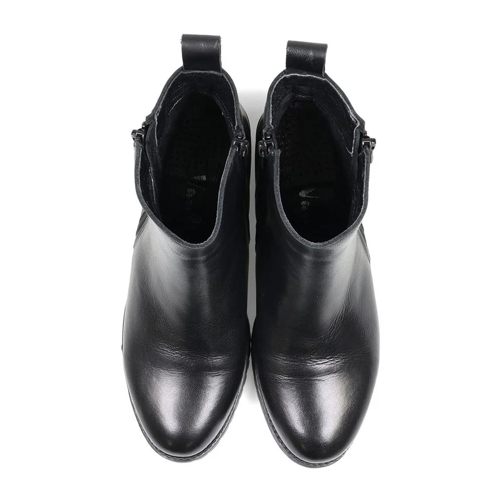 Essential Comfort Boots D Fit - SAGE - Sage / null - Black Leather - Image 5