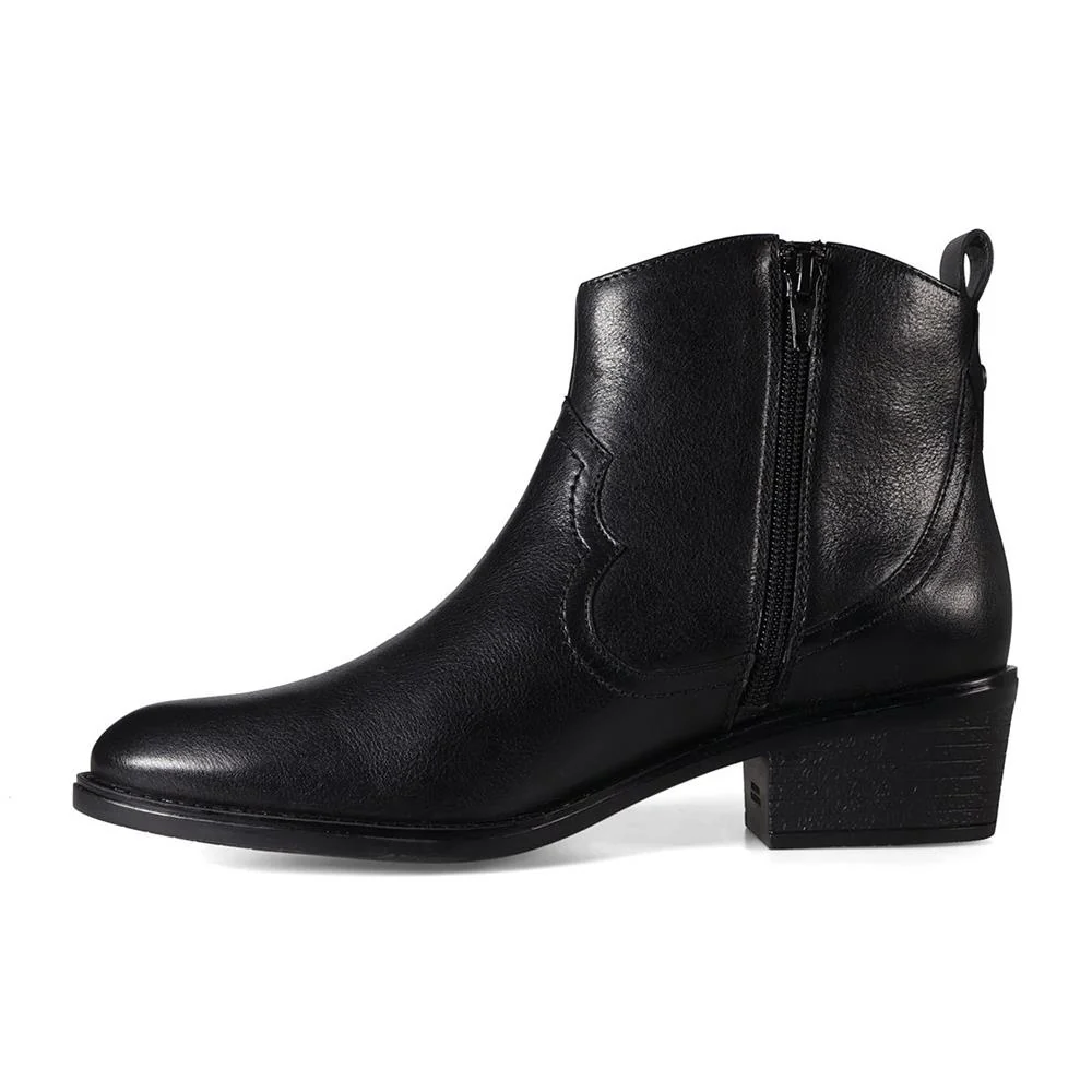 Essential Comfort Boots E Fit - JESSIE - Jessie / null - Black Tumbled Leather - Image 4
