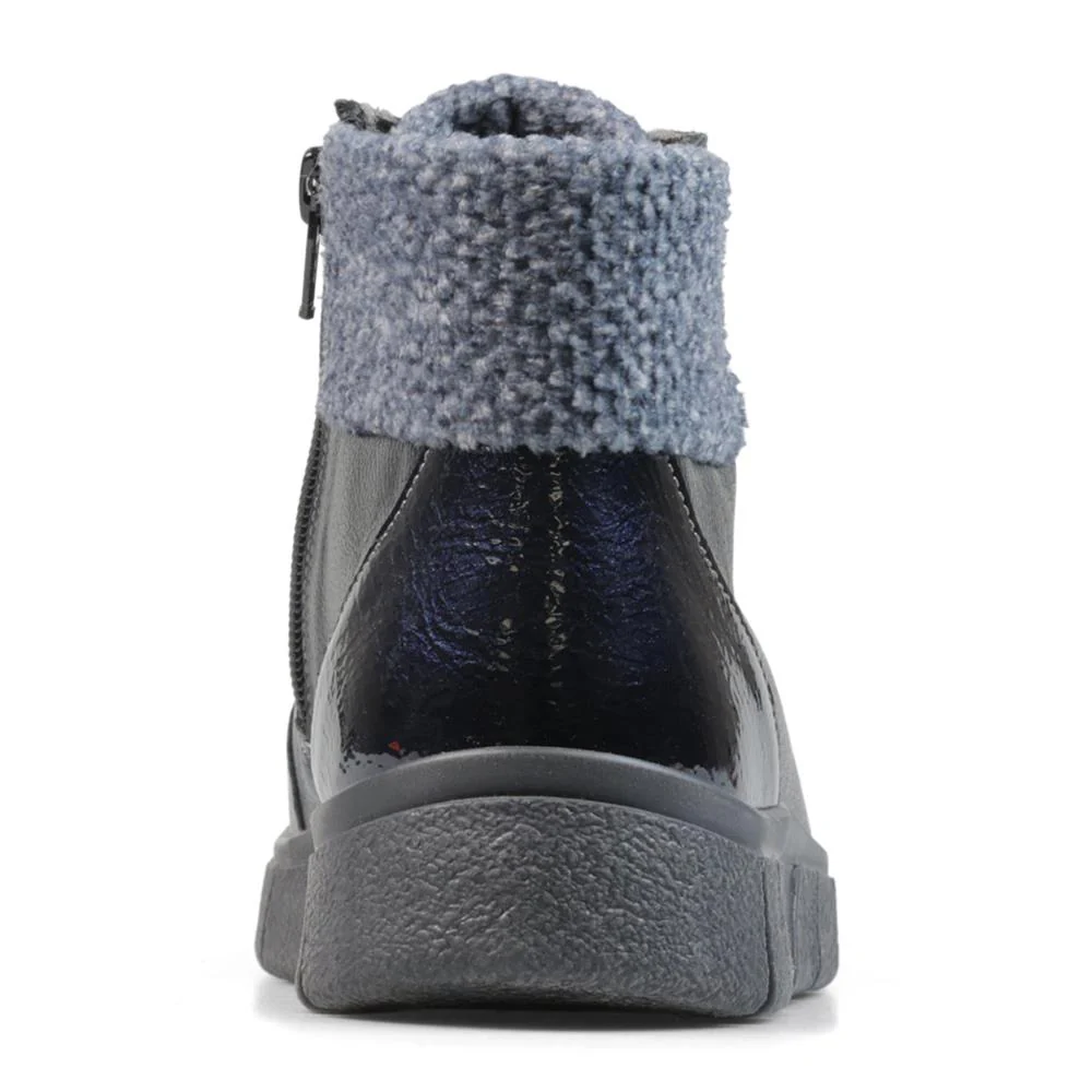 Essential Comfort Boots EE Fit - BARWELL - Barwell / null - Navy Leather - Image 2