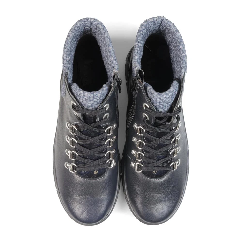 Essential Comfort Boots EE Fit - BARWELL - Barwell / null - Navy Leather - Image 3