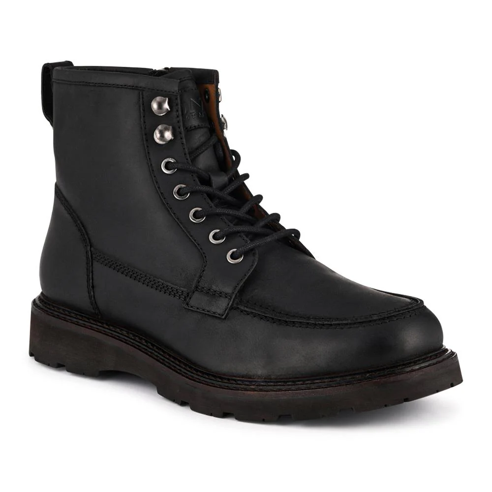 Essex Chunky Leather Boots - ESSEX / 328 074 - Black