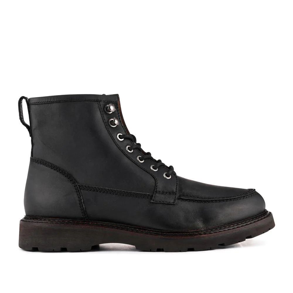 Essex Chunky Leather Boots - ESSEX / 328 074 - Black - Image 2