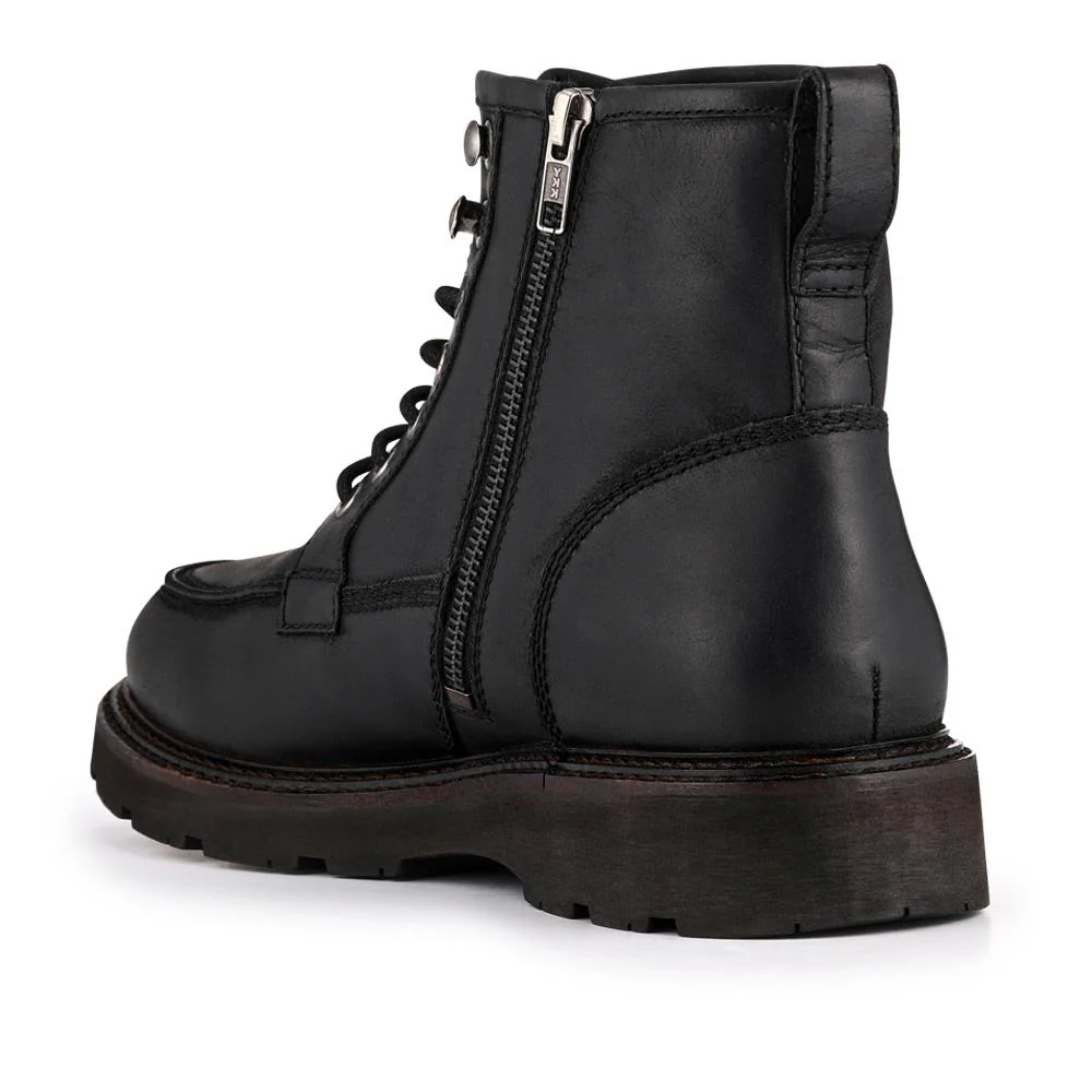 Essex Chunky Leather Boots - ESSEX / 328 074 - Black - Image 3