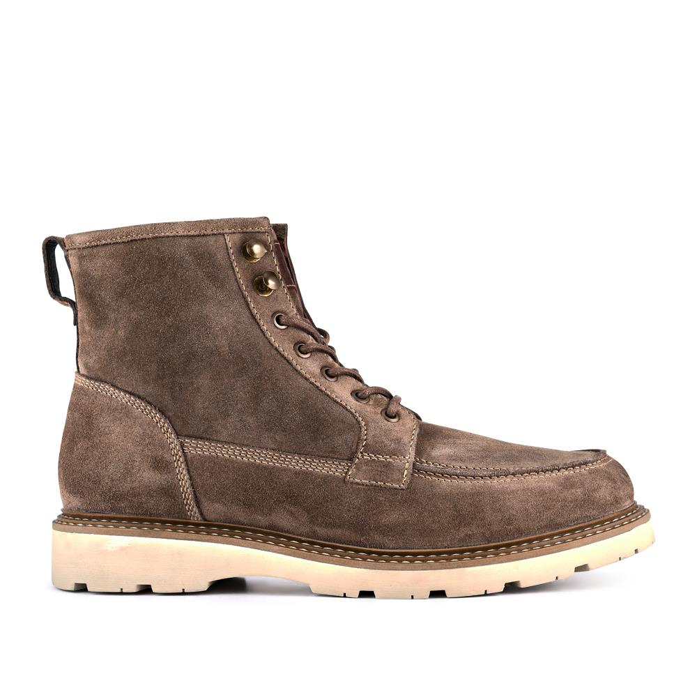 Essex Chunky Leather Boots - ESSEX / 328 074 - Taupe Suede - Image 2