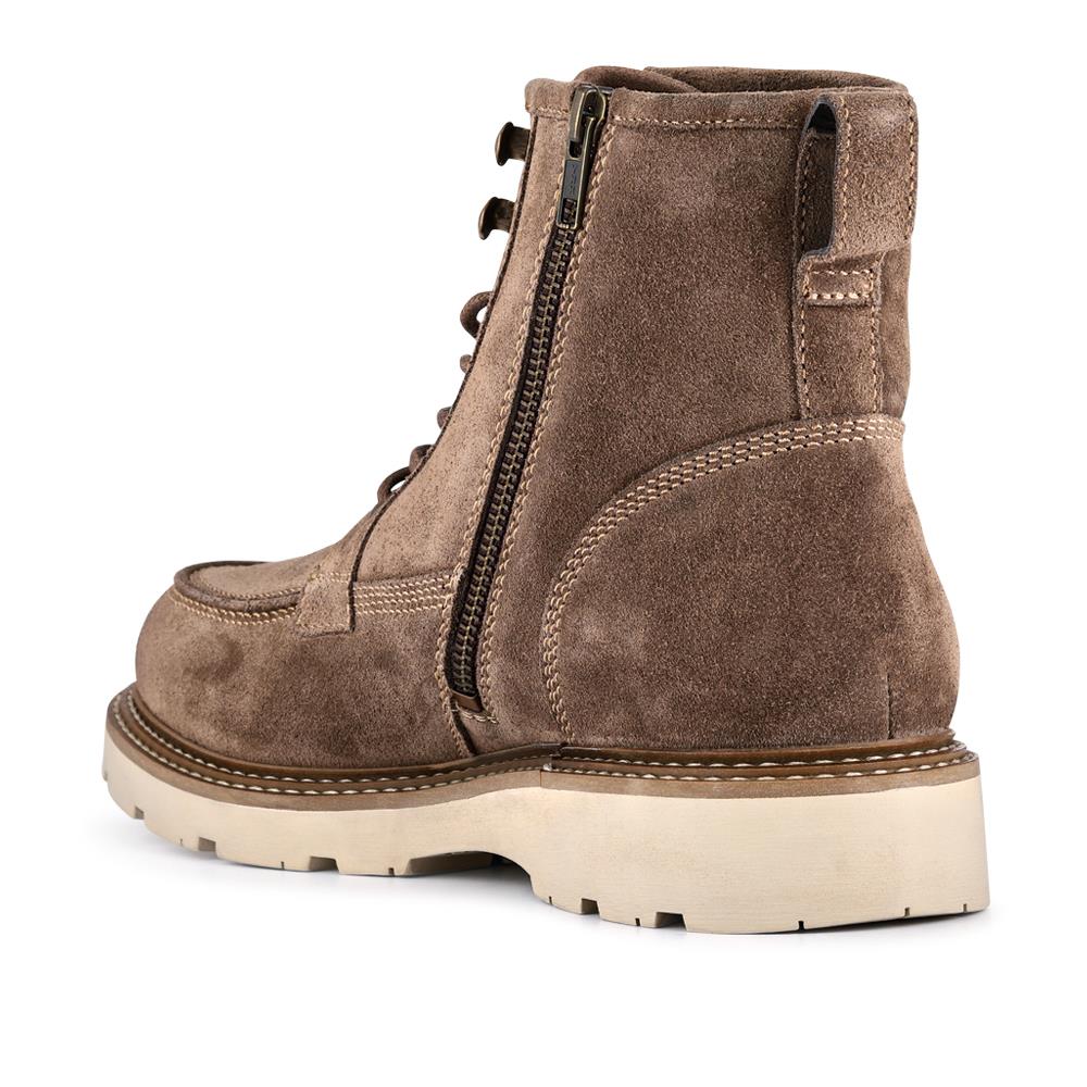 Essex Chunky Leather Boots - ESSEX / 328 074 - Taupe Suede - Image 3