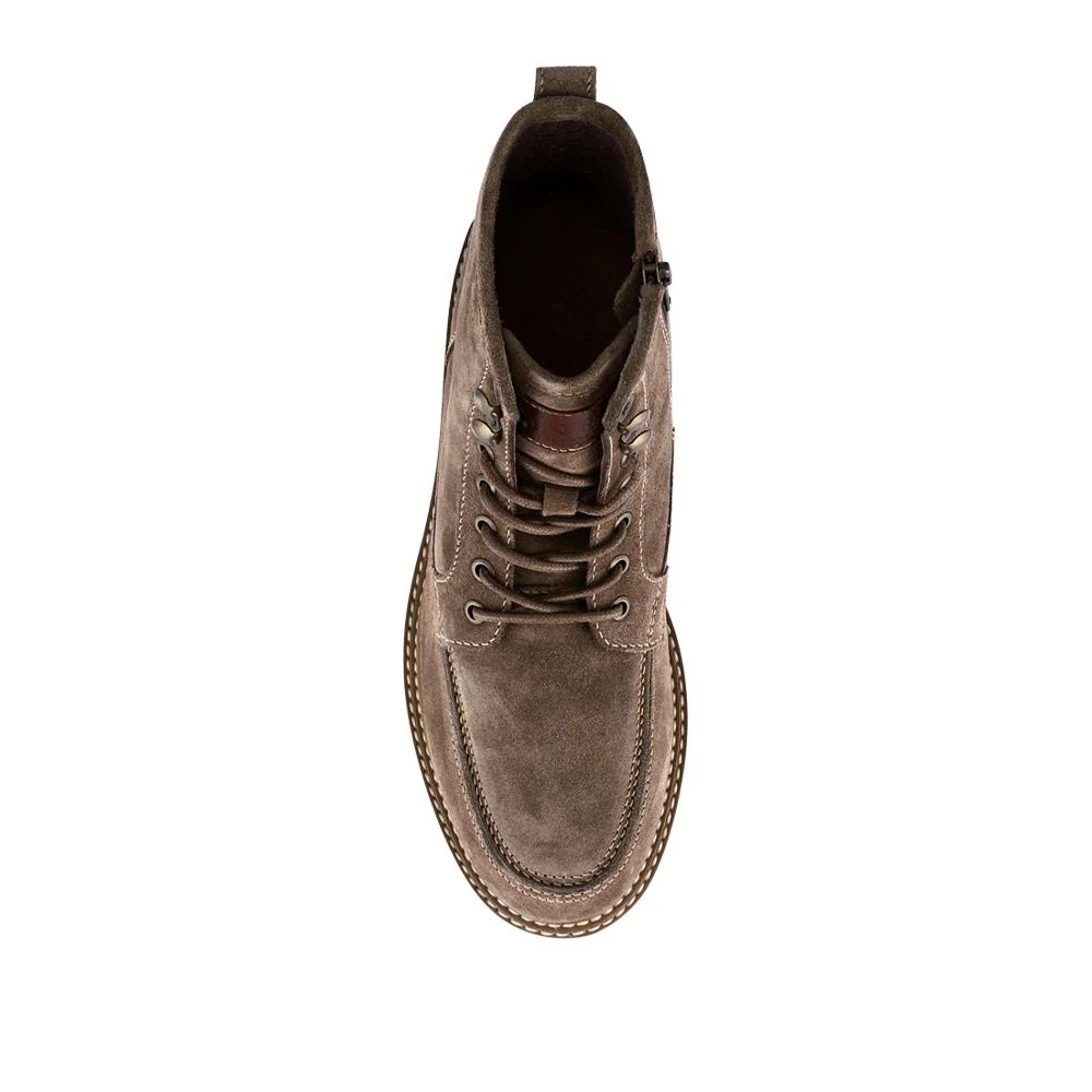 Essex Chunky Leather Boots - ESSEX / 328 074 - Taupe Suede - Image 4
