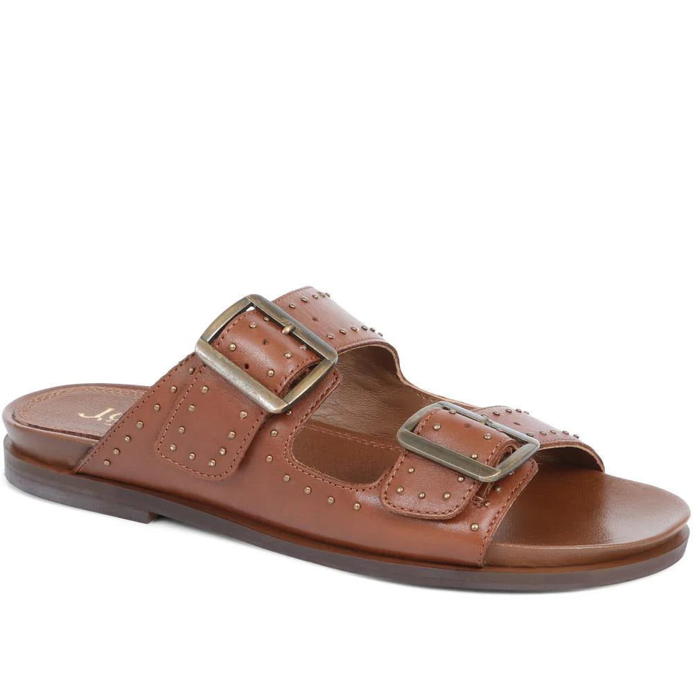 Eugenia Double Buckle Mules - EUGENIA / 323 391 - Image 2